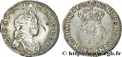 LOUIS XV THE BELOVED Dixième d écu dit vertugadin 1716 Toulouse