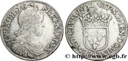 LOUIS XIV  THE SUN KING  Demi-écu, portrait à la mèche longue 1652 Angers