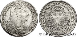 LOUIS XIV  THE SUN KING  Demi-écu aux trois couronnes 1712 Paris