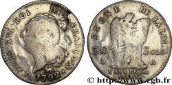 LOUIS XVI 30 sols dit au génie , type FRANÇOIS 1792 Paris