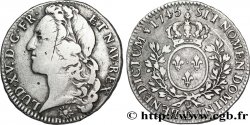 LOUIS XV THE BELOVED Demi-écu aux branches d’olivier, tête ceinte d’un bandeau 1745 Lyon