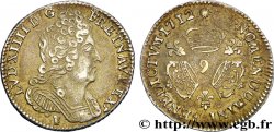 LOUIS XIV LE GRAND OU LE ROI SOLEIL Dixième d écu aux trois couronnes 1712 Rennes