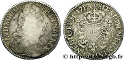 LOUIS XIV THE SUN KING Demi-écu aux trois couronnes 1710 Dijon