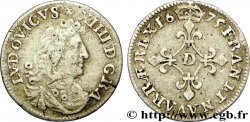 LOUIS XIV LE GRAND OU LE ROI SOLEIL Quatre sols à la croix formée de lis 1675 Vimy-en-Lyonnais (actuellement Neuville-sur-Saône)