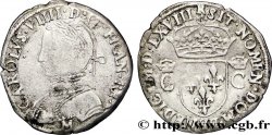 CHARLES IX Demi-teston, 2e type 1568 Toulouse