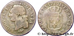 LOUIS XVI (MONARQUE CONSTITUTIONNEL) Sol dit à l écu 1791 Lyon