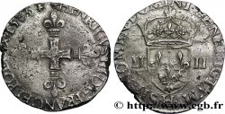 HENRI III Quart d écu, croix de face 1583 La Rochelle