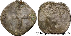 CHARLES X, CARDINAL DE BOURBON Huitième d écu, croix de face 1595 Dinan