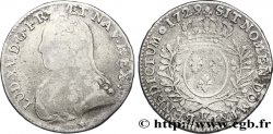LOUIS XV DIT LE BIEN AIMÉ Demi-écu aux branches d olivier, buste habillé 1729 Bordeaux B/TB