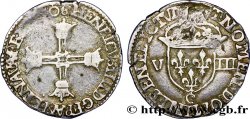 HENRI IV LE GRAND Huitième d écu, croix batonnée et couronnée de face 1606 Saint-Lô