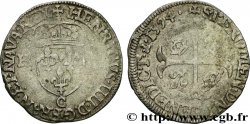 HENRI IV LE GRAND Douzain aux deux H, 2e type 1594 Saint-Lô