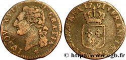 LOUIS XVI Demi-sol dit à l écu 1791 Lille