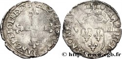 HENRI III Huitième d écu, croix de face 1583 Nantes