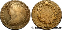 LOUIS XVI 2 sols dit au faisceau , type FRANÇOIS 1792 Orléans