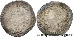 CHARLES X, CARDINAL DE BOURBON Douzain aux deux C, 2e type 1593 Riom