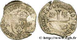 HENRI III Douzain aux deux H, 1er type 1588 Troyes