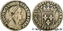 LOUIS XIII Douzième d écu, 3e type, 2e poinçon de Warin 1642 Paris, Monnaie de Matignon