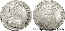 LOUIS XIV THE SUN KING Douzième d écu, portrait à la mèche longue 1660 Limoges