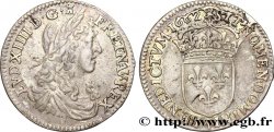 LOUIS XIV THE SUN KING Douzième d écu, portrait apollinien 1662 Limoges