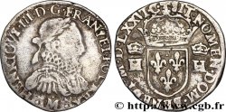 HENRI III Teston 3e type, col fraisé 1576 Toulouse