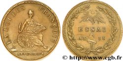 LA CONVENTION Essai de Bernier à la République et au bonnet 1793