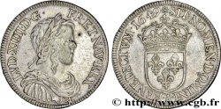 LOUIS XIV THE SUN KING Demi-écu à la mèche longue 1649 Paris