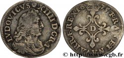 LOUIS XIV LE GRAND OU LE ROI SOLEIL Quatre sols à la croix formée de lis 1675 Vimy-en-Lyonnais (actuellement Neuville-sur-Saône)