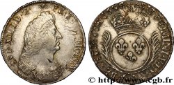 LOUIS XIV LE GRAND OU LE ROI SOLEIL Écu aux palmes 1694 Lille