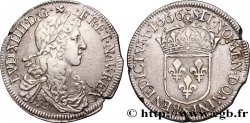 LOUIS XIV THE SUN KING Demi-écu au buste juvénile 1666 Montpellier