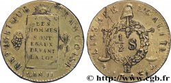 CONVENCION NACIONAL Demi-sol dit à la table de loi , refrappe 1793 La Rochelle