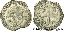 HENRI III Douzain aux deux H, 1er type 1587 Troyes