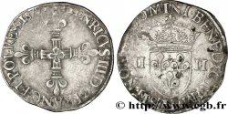 HENRI III Quart d écu, croix de face 1579 La Rochelle