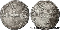 HENRI III Quart d écu, croix de face 1583 Nantes