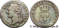 LOUIS XVI Demi-sol dit à l écu 1791 Marseille