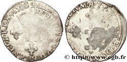 HENRI III Double sol parisis, 2e type 1581 Saint-André de Villeneuve-lès-Avignon
