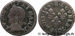 LOUIS XIII LE JUSTE Double tournois, type de Warin 1643 Tours