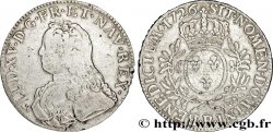 LOUIS XV DIT LE BIEN AIMÉ Écu aux branches d olivier, buste habillé 1726 Rouen TB+