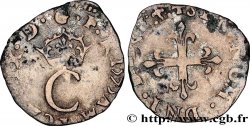 HENRI III. MONNAYAGE AU NOM DE CHARLES IX Liard au C couronné, 2e émission 1575 Lyon