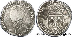 CHARLES IX Demi-teston, 2e type 1571 Toulouse