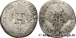 HENRI II Gros de trois blancs ou demi-gros de Nesle 1551 Paris