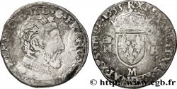 HENRY II Teston à la tête nue, 5e type 1553 Toulouse