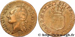 LOUIS XVI Demi-sol dit à l écu 1791 Bordeaux