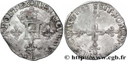 HENRI III Double sol parisis, 2e type 1582 Troyes