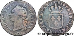 LOUIS XVI Sol dit à l écu 1791 Paris