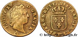 LOUIS XV THE WELL-BELOVED Sol dit “à la vieille tête” 1771 Lille