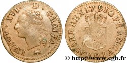 LOUIS XVI Liard dit à l écu 1791 Rouen