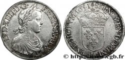 LOUIS XIV THE SUN KING Écu, portrait à la mèche longue 1651 Paris