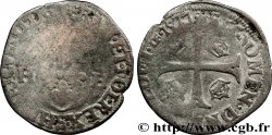 HENRI III Douzain aux deux H, 1er type 1577 Troyes