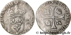 CHARLES X, CARDINAL DE BOURBON Douzain aux deux C, 2e type 1593 Rouen