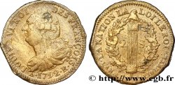 LOUIS XVI (MONARQUE CONSTITUTIONNEL) 2 sols dit au faisceau , type FRANÇOIS 1792 Orléans